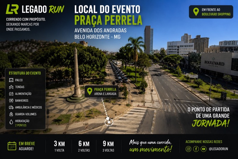 Encontro do LEGADO RUN na Avenida dos Andradas